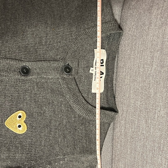 CDG PLAY Grey Cardigan - Picture 5 of 5